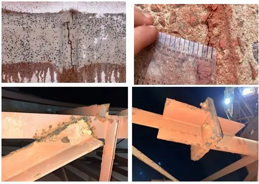 Figuras 2.1, 2.2, 2.3 e 2.4: Manifestações patológicas identificadas.