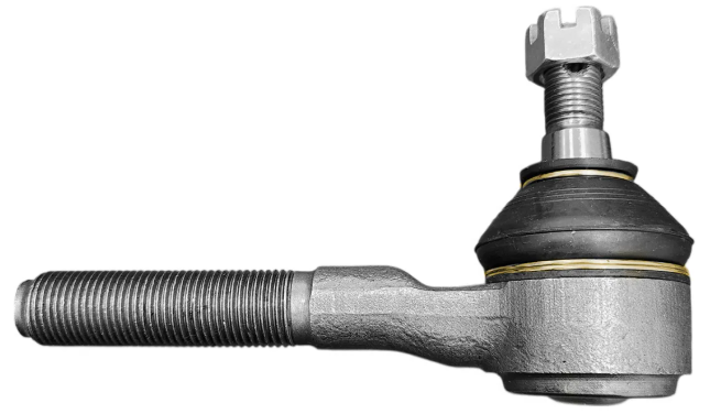 Figura 3 – Terminal de direção utilizado no veículo – a coifa de borracha que retém a graxa utilizada para lubrificação da esfera teve um papel determinante na falha.