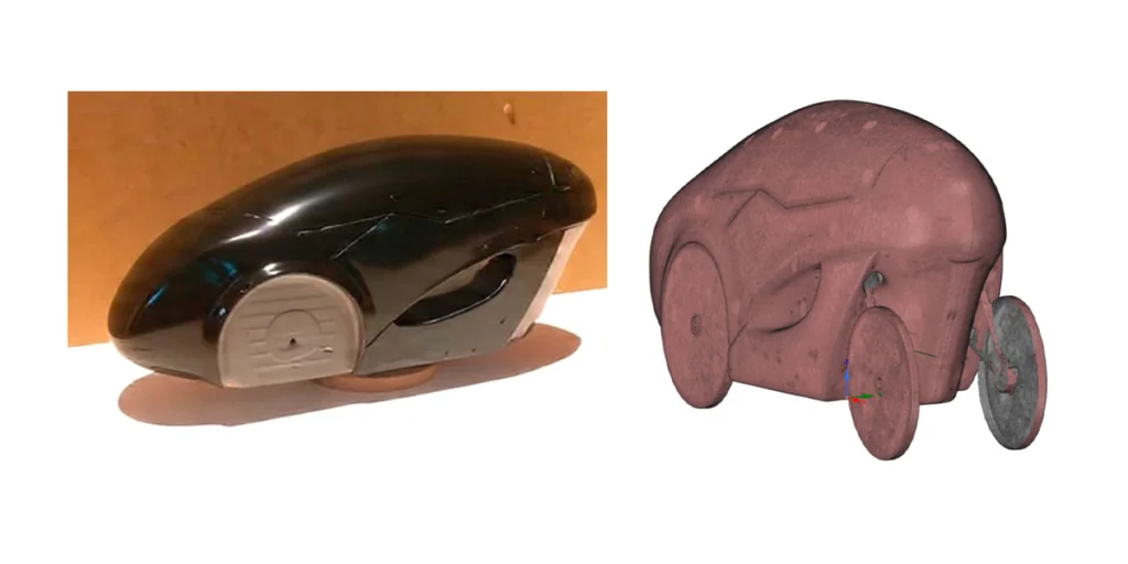 Figura 2 – Modelagem por meio da técnica de escaneamento digital de modelos em escala reduzida.